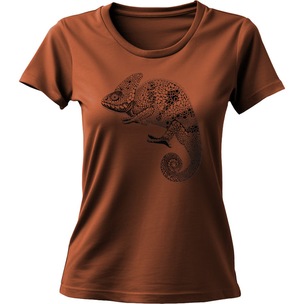 Tribal Chameleon - Ladies Cotton Tee