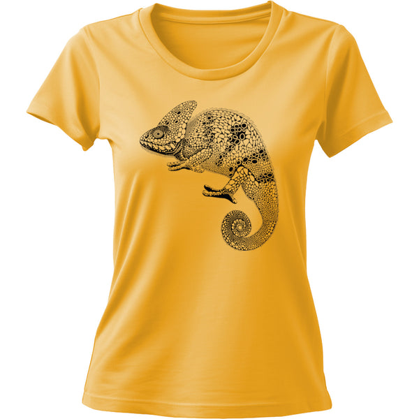 Tribal Chameleon - Ladies Cotton Tee