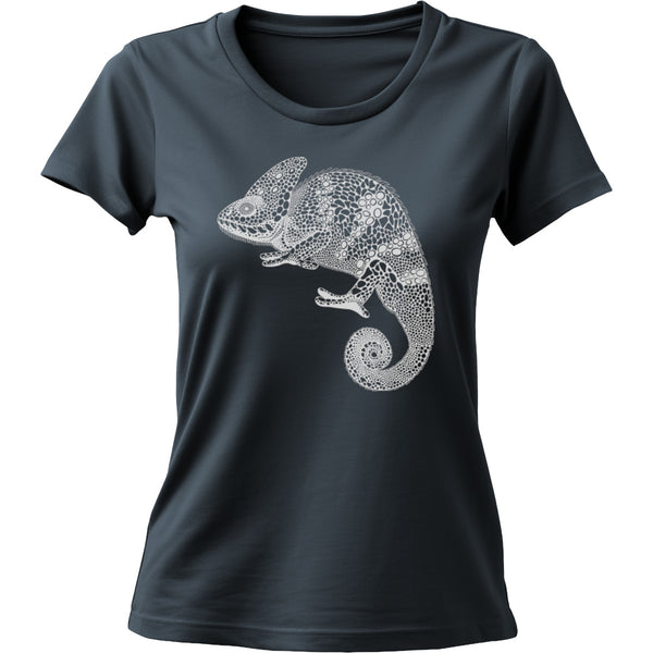 Tribal Chameleon - Ladies Cotton Tee