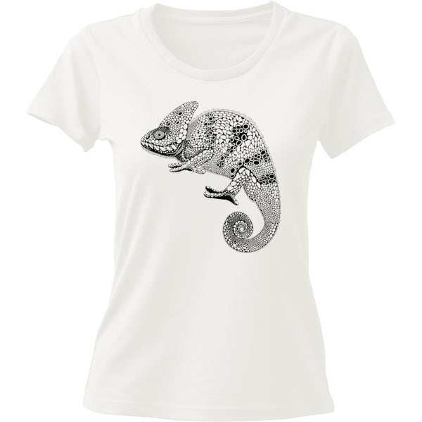 Tribal Chameleon - Ladies Cotton Tee