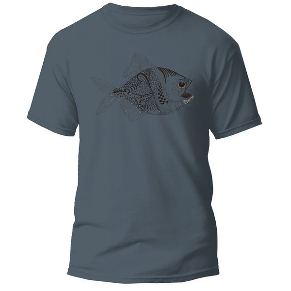 Tribal Fish - Adult Cotton Tee