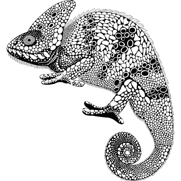 Tribal Chameleon - Ladies Cotton Tee