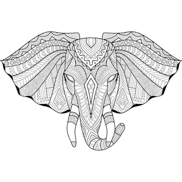 Tribal Elephant - Adult Cotton Tee