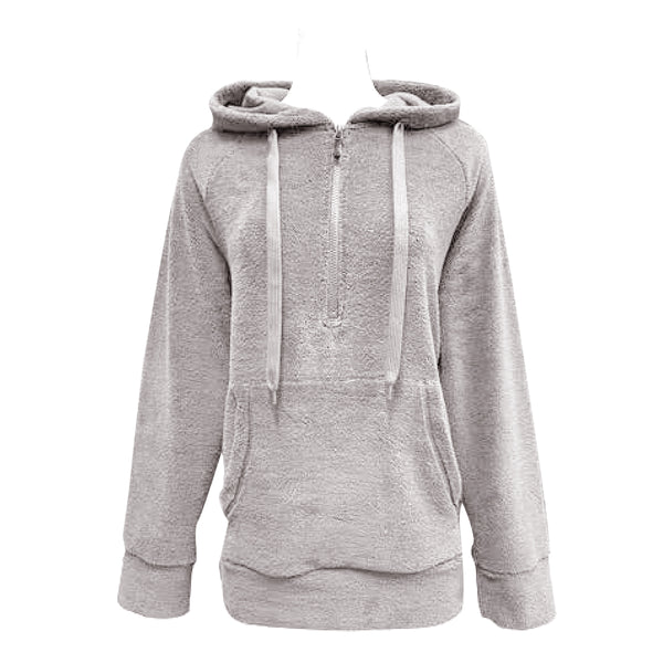 Ladies 1/2 Zip Stretchy Softy Hoodie