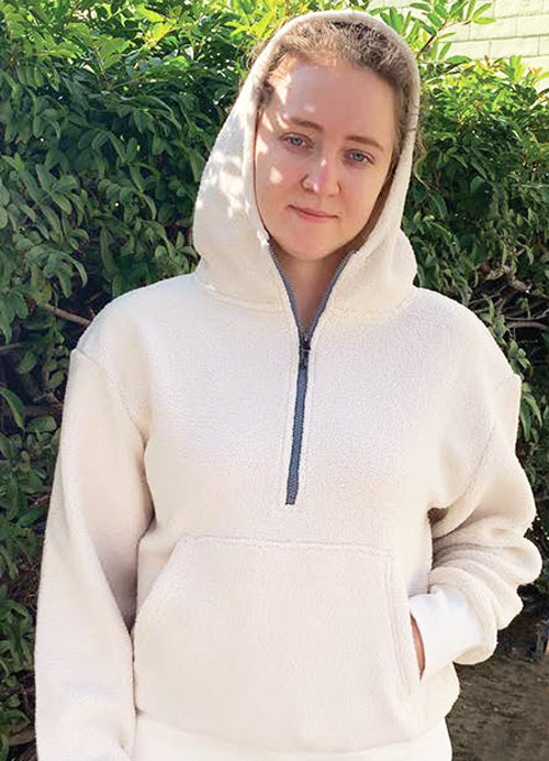 Ladies 1/2 Zip Pullover Hoodie