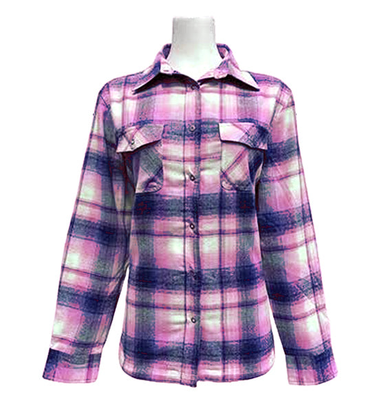 Plaid Fleece Jacket with Softy Lining