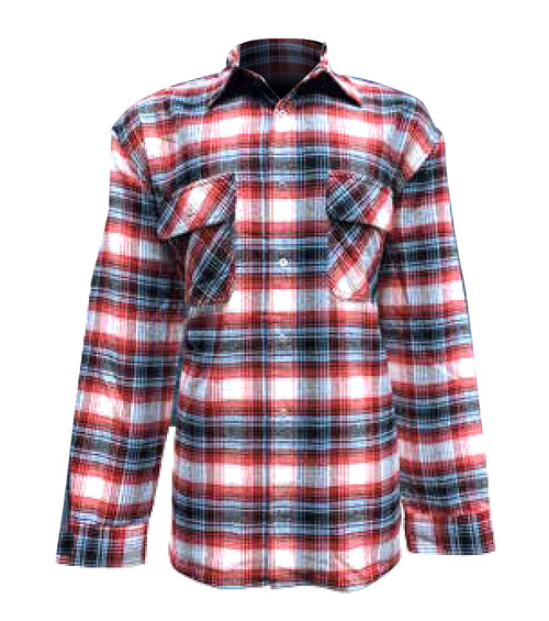 Flannel Snap Jacket with Fur Lining
