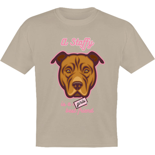 A Staffy Is A Girl's Best Friend - Youth & Infant Tee - Graphic Tees Australia