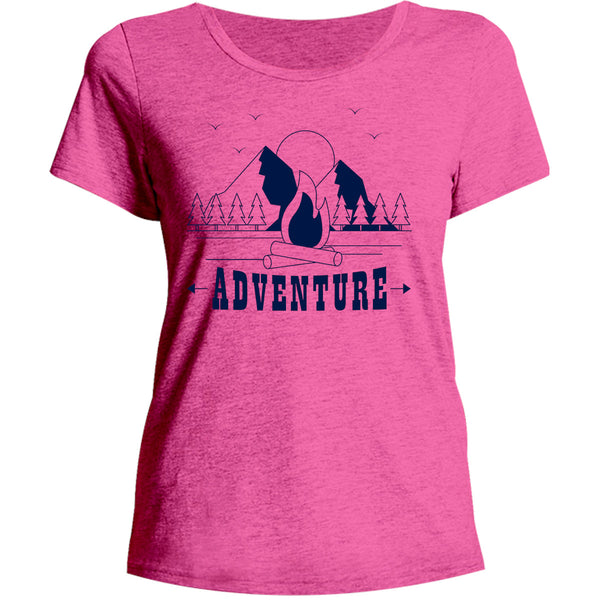 Adventure - Ladies Relaxed Fit Tee - Graphic Tees Australia