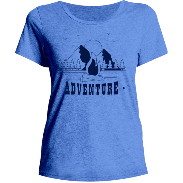 Adventure - Ladies Relaxed Fit Tee - Graphic Tees Australia