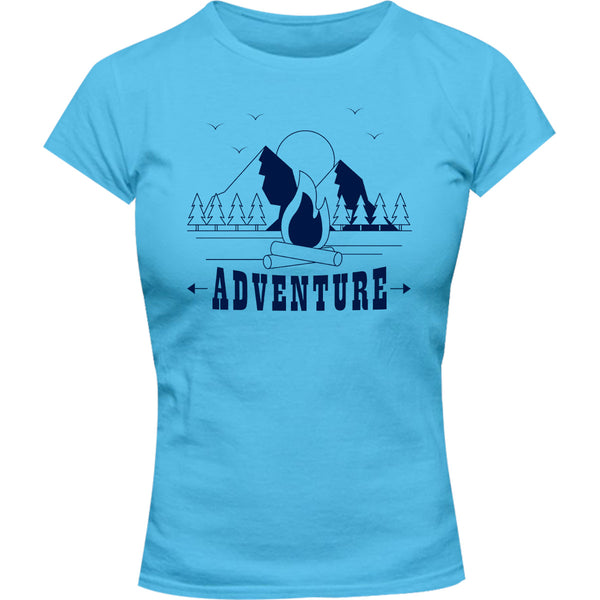 Adventure - Ladies Slim Fit Tee - Graphic Tees Australia