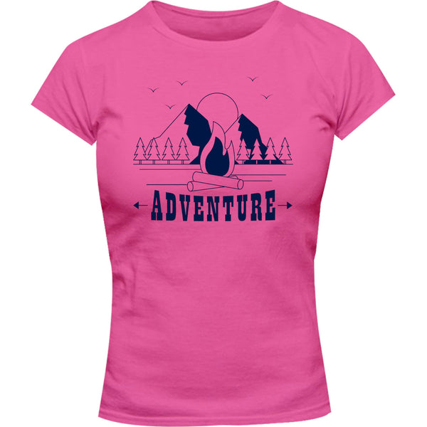 Adventure - Ladies Slim Fit Tee - Graphic Tees Australia