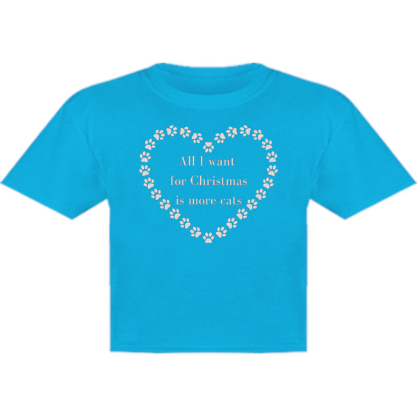 All I Want For Christmas Cats - Youth & Infant Tee