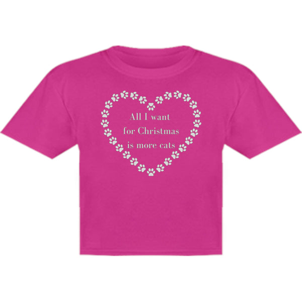 All I Want For Christmas Cats - Youth & Infant Tee