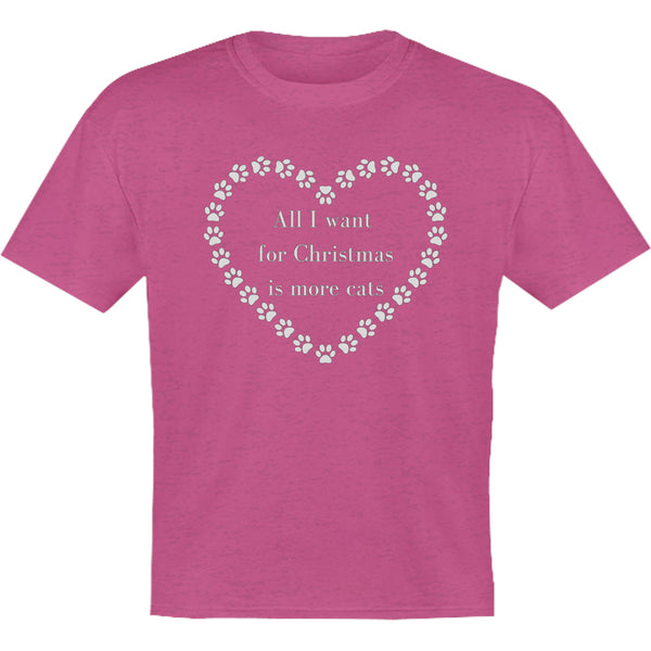 All I Want For Christmas Cats - Youth & Infant Tee