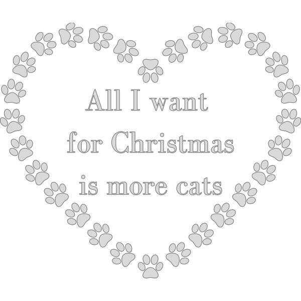 All I Want For Christmas Cats - Ladies Slim Fit Tee
