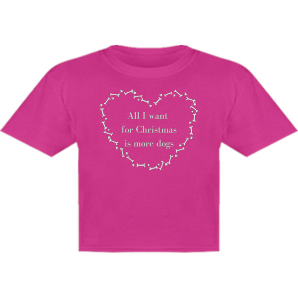 All I Want For Christmas Dogs - Youth & Infant Tee