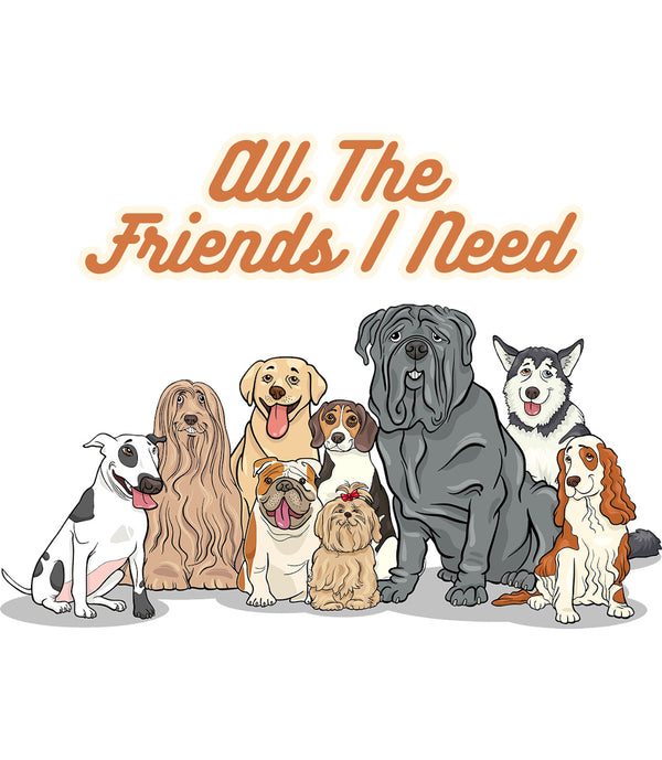 All The Friends I Need - Unisex Hoodie - Plus Size