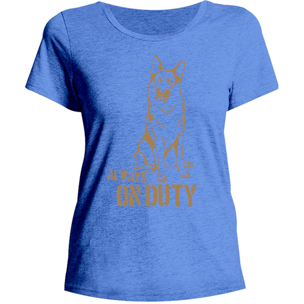Always On Duty - Ladies Relaxed Fit Tee - Graphic Tees Australia