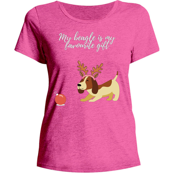 Beagle Favourite Gift - Ladies Relaxed Fit Tee