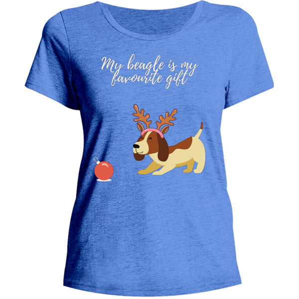 Beagle Favourite Gift - Ladies Relaxed Fit Tee