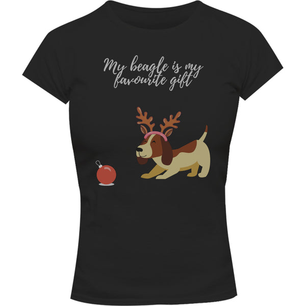 Beagle Favourite Gift - Ladies Slim Fit Tee