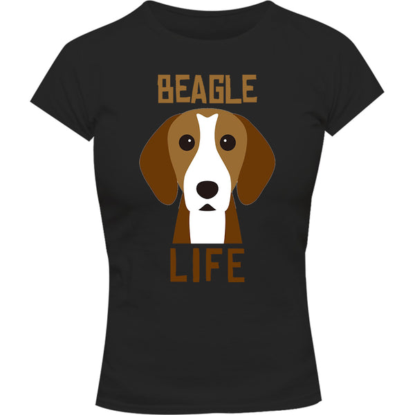 Beagle Life - Ladies Slim Fit Tee - Graphic Tees Australia