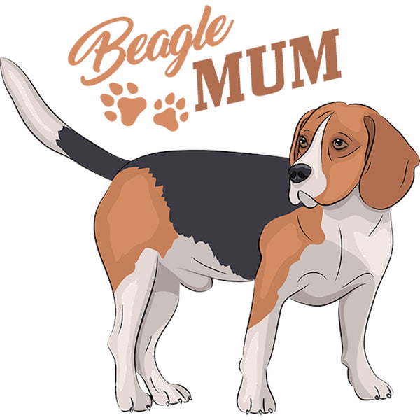 Beagle Mum - Ladies Slim Fit Tee - Graphic Tees Australia