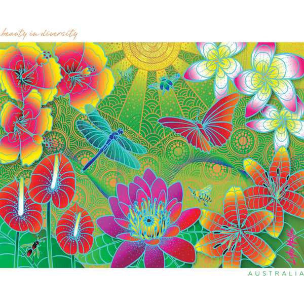 Beauty In Diversity - Unisex Tee - Graphic Tees Australia