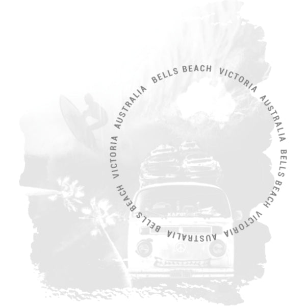 Bells Beach Victoria mono - Unisex Tee - Graphic Tees Australia