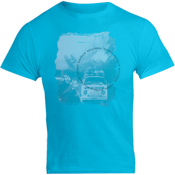 Bells Beach Victoria mono - Unisex Tee - Graphic Tees Australia
