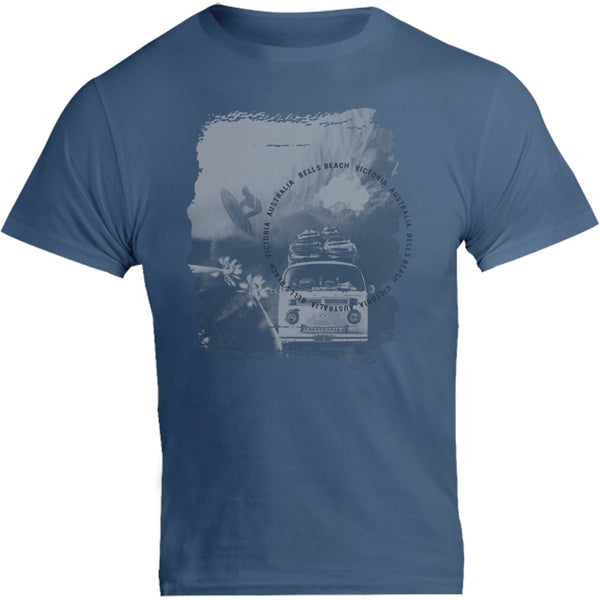Bells Beach Victoria mono - Unisex Tee - Graphic Tees Australia