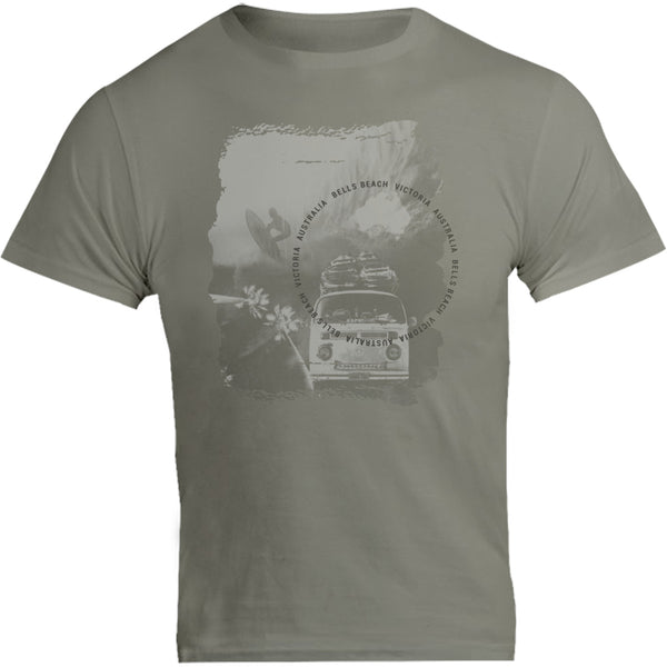 Bells Beach Victoria mono - Unisex Tee - Graphic Tees Australia