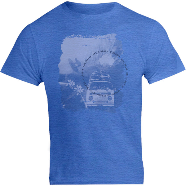 Bells Beach Victoria mono - Unisex Tee - Graphic Tees Australia