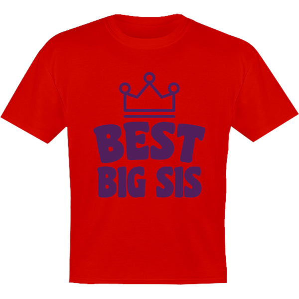 Best Big Sis - Youth & Infant Tee - Graphic Tees Australia