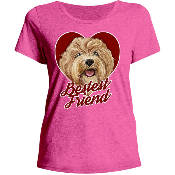 Bestest Friend - Ladies Relaxed Fit Tee - Graphic Tees Australia