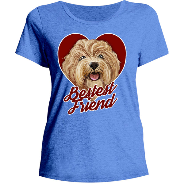 Bestest Friend - Ladies Relaxed Fit Tee - Graphic Tees Australia