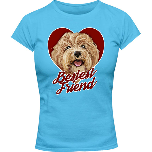 Bestest Friend - Ladies Slim Fit Tee - Graphic Tees Australia