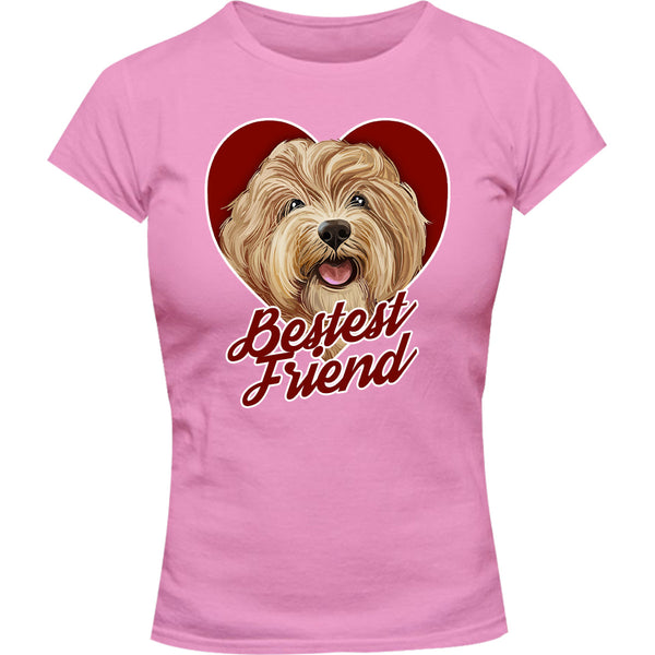 Bestest Friend - Ladies Slim Fit Tee - Graphic Tees Australia