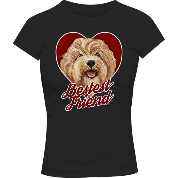 Bestest Friend - Ladies Slim Fit Tee - Graphic Tees Australia