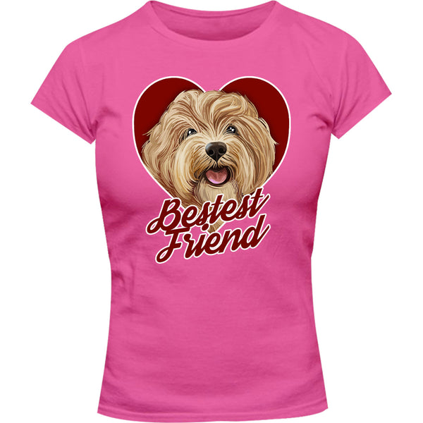 Bestest Friend - Ladies Slim Fit Tee - Graphic Tees Australia