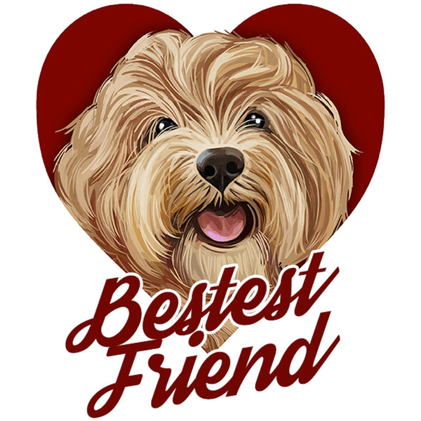 Bestest Friend - Ladies Relaxed Fit Tee - Graphic Tees Australia