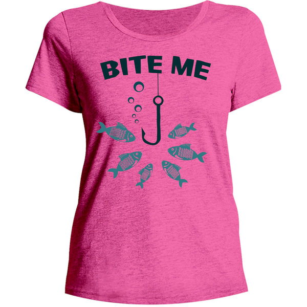 Bite Me - Ladies Relaxed Fit Tee - Graphic Tees Australia