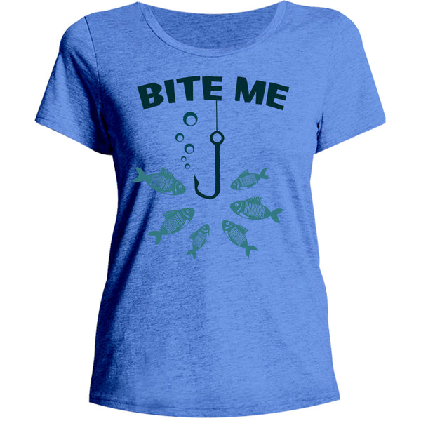 Bite Me - Ladies Relaxed Fit Tee - Graphic Tees Australia