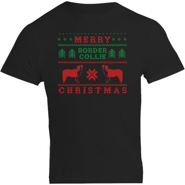 Border Collie Christmas - Unisex Tee - Plus Size