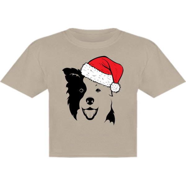 Border Collie Santa Hat - Youth & Infant Tee