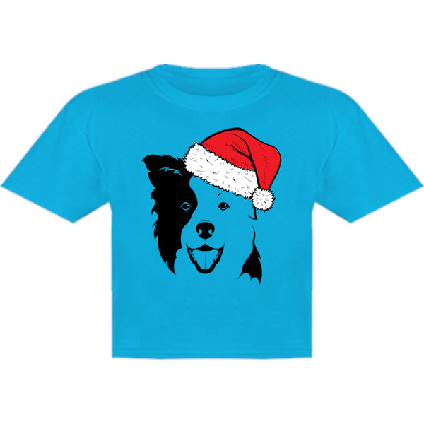 Border Collie Santa Hat - Youth & Infant Tee