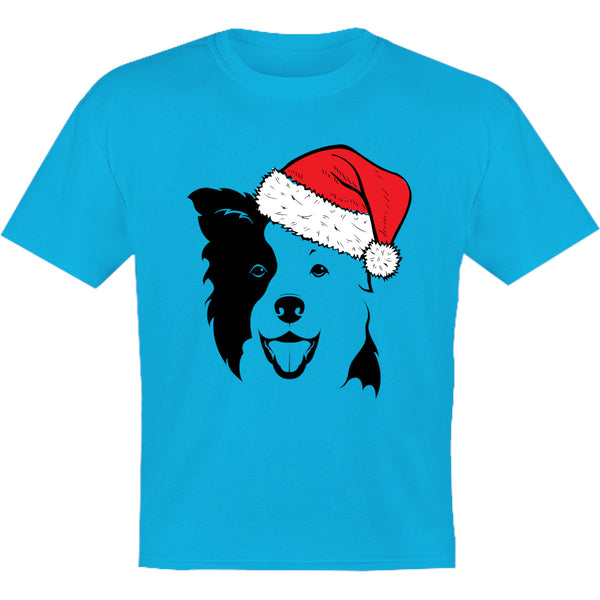 Border Collie Santa Hat - Youth & Infant Tee