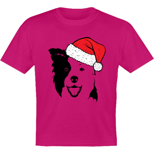 Border Collie Santa Hat - Youth & Infant Tee