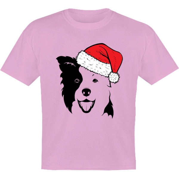 Border Collie Santa Hat - Youth & Infant Tee